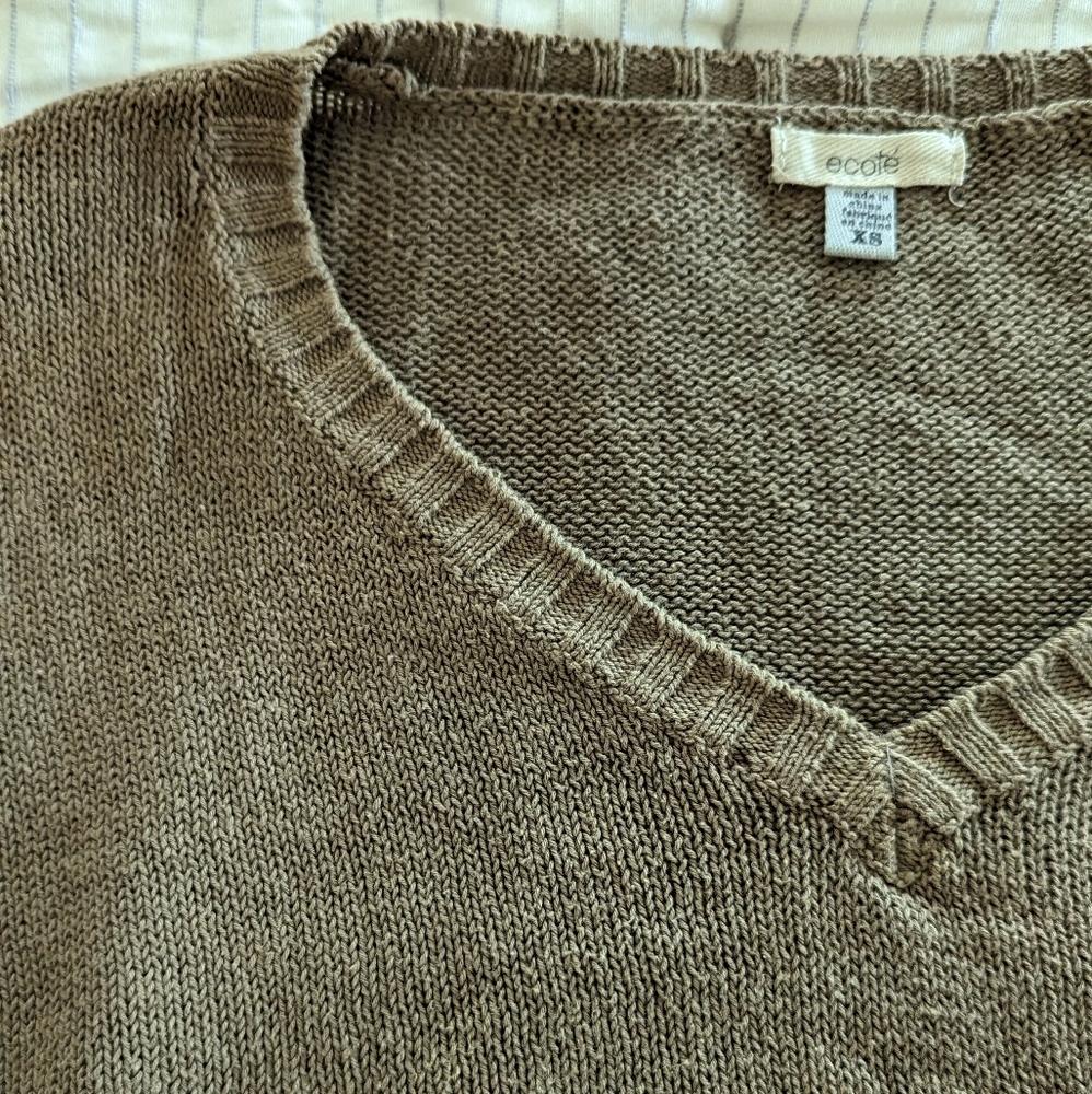 Urban Outfitters Olive Green Knit Top